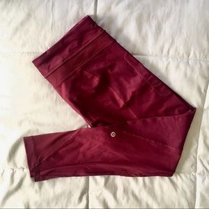 Lululemon Maroon Leggings